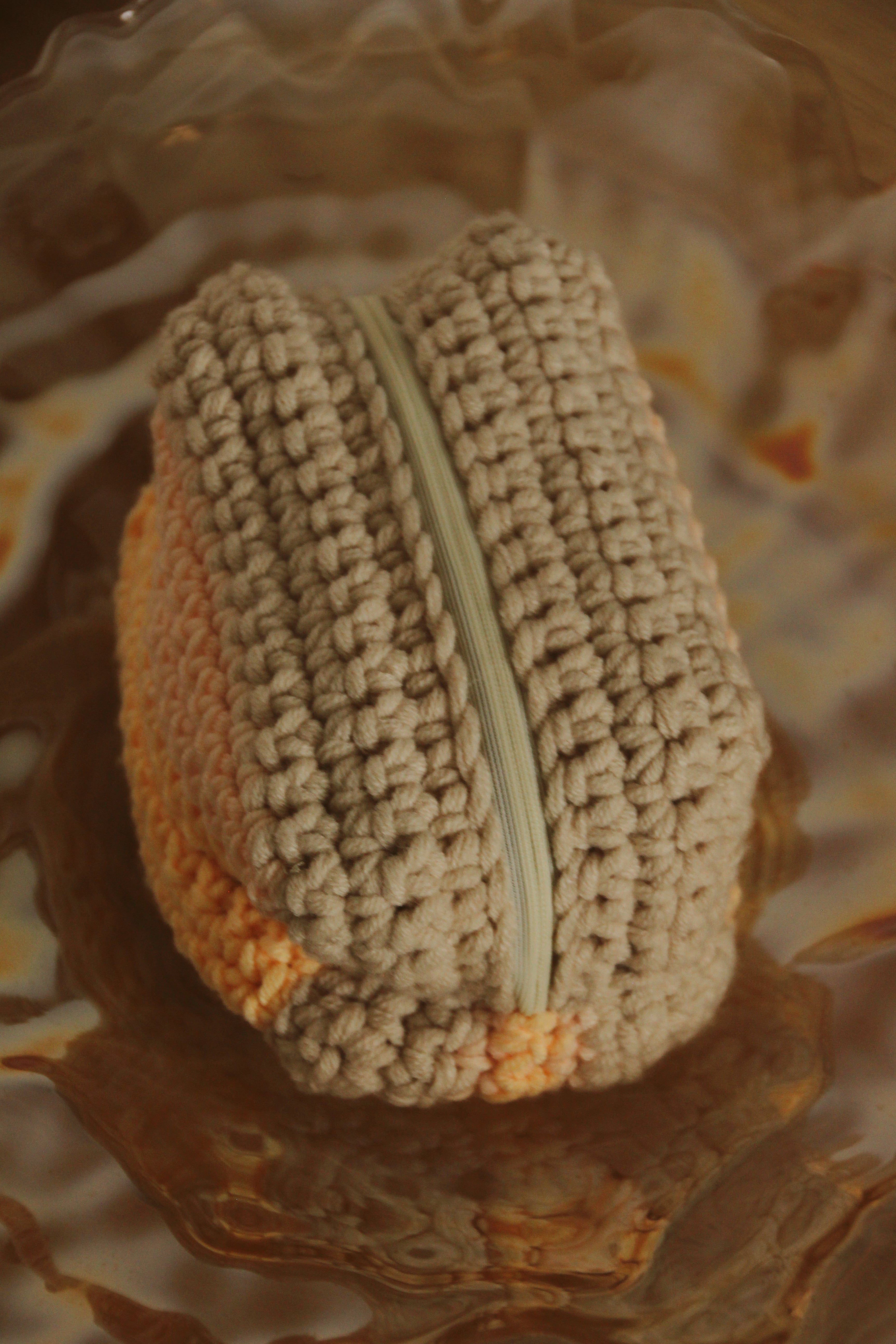 Sunset Sand Crochet Bag – S