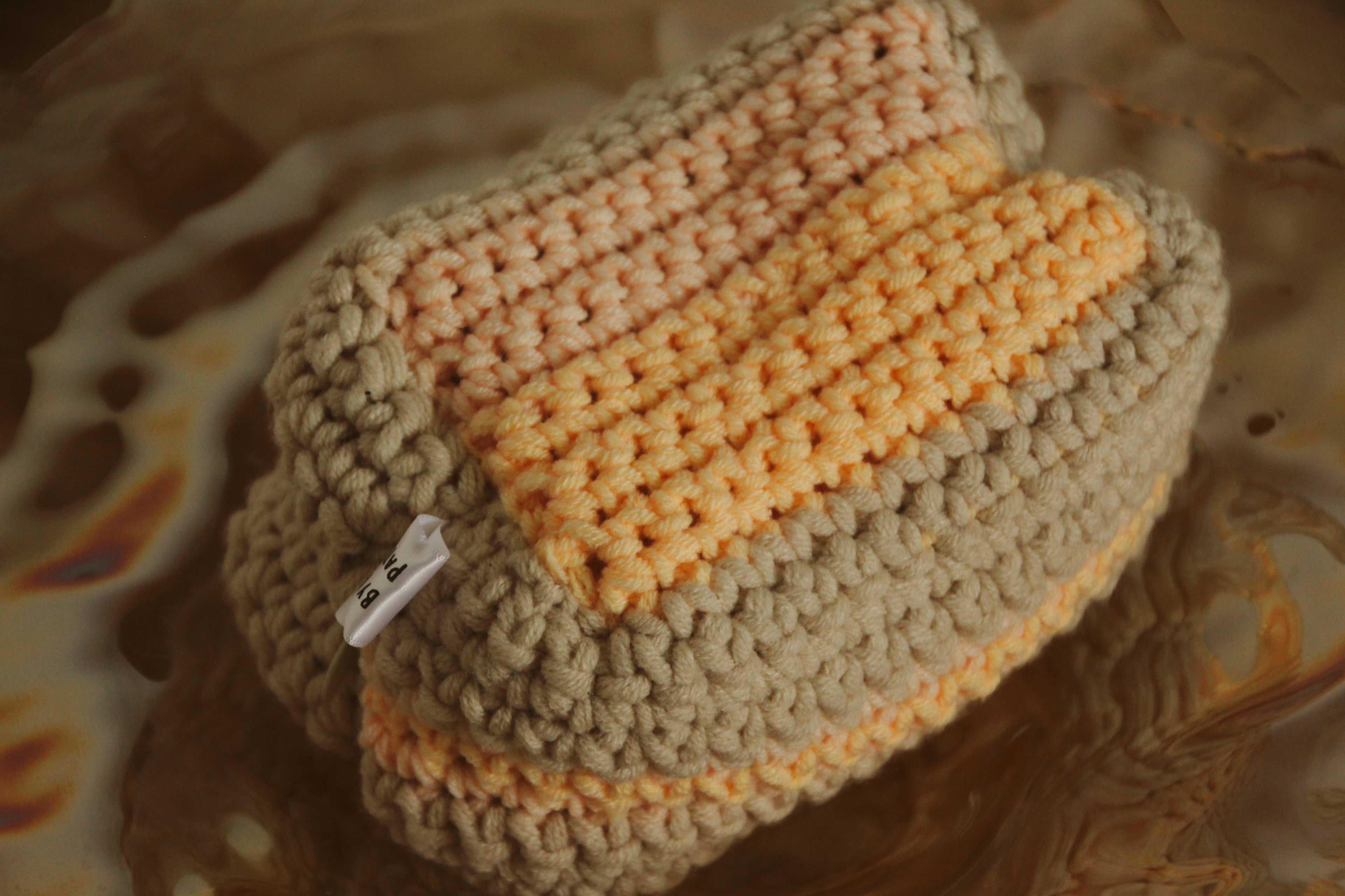 Sunset Sand Crochet Bag – S