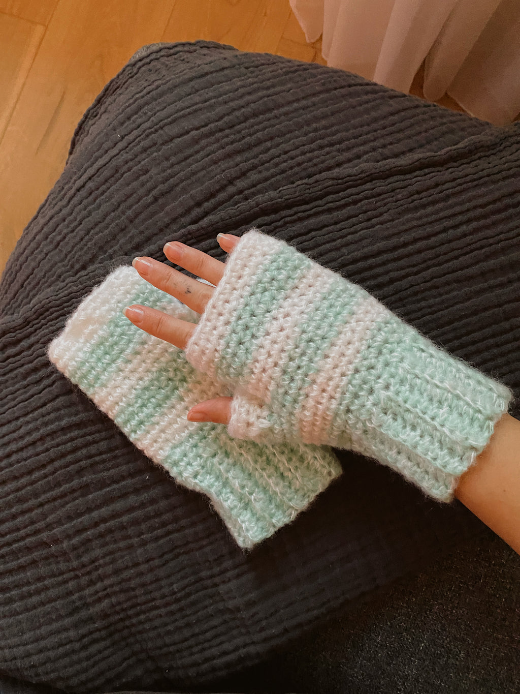Mohair Fingerless Gloves