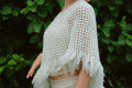 Soft Sage Poncho - M